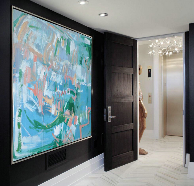 Handmade Large Contemporary Art,Oversized Contemporary Oil Painting,Canvas Wall Art Home Decor,Blue,Green,White,Pink.etc